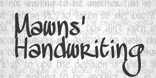 Fuentes escritas a mano libres Mawns Handwriting