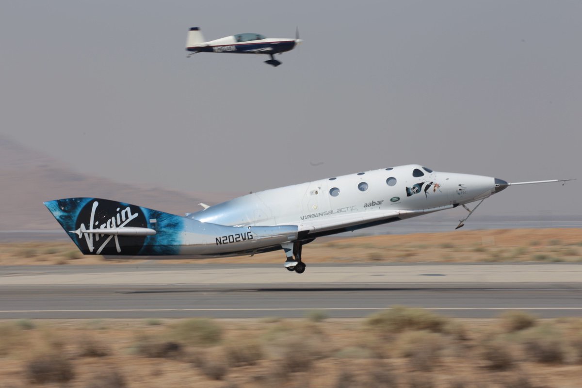 Virgin Galactic S VSS Unity Space Plane Aces Test Flight Reaching