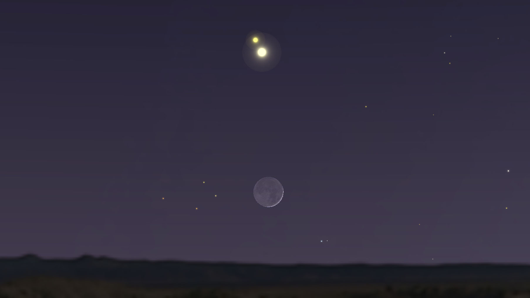 Jupiter and Saturn swing by the moon this week ahead of a 'Great  Conjunction' | Space