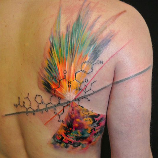 13 incredible examples of watercolor tattoo art: Ondrash