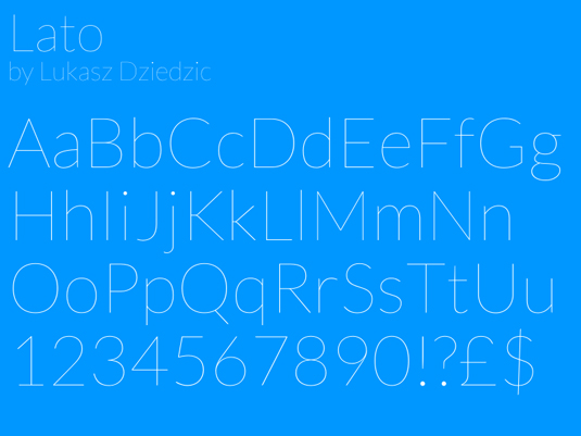 Google Fonts: Lato