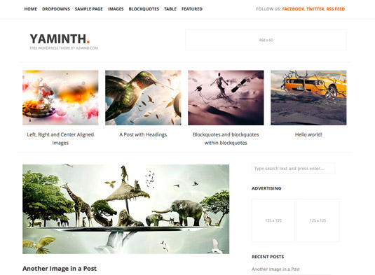 Free WordPress themes - YAMINTH