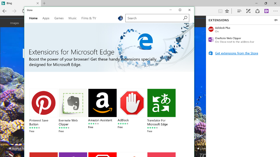 Edge extensions