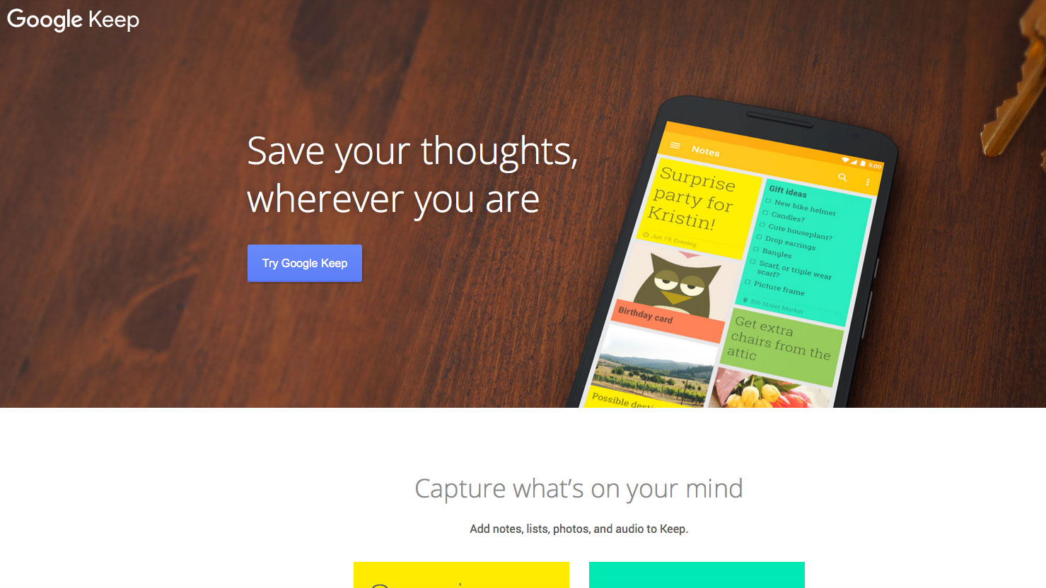 Online collaboration tools: Google Keep 