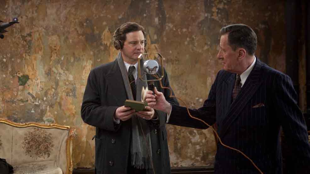 A still from the movie The King's Speech
