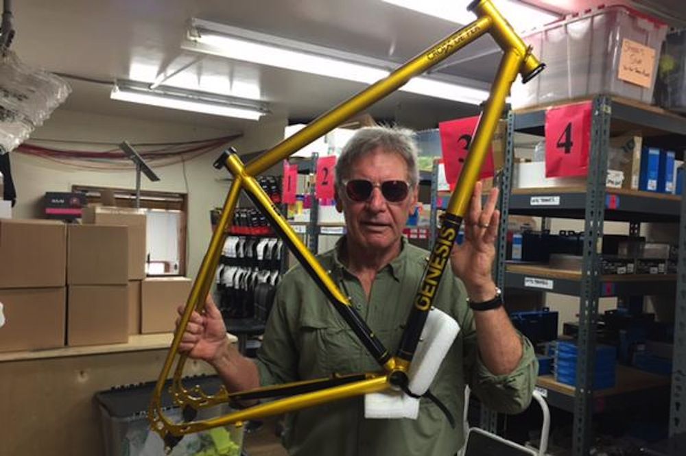 Too Much Force Harrison Ford Sent Replacement Genesis Frame After Mishap Cycling Weekly