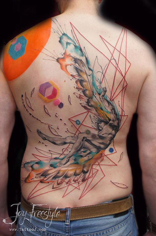 13 incredible examples of watercolor tattoo art: Jay Freestyle