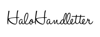 Fuentes manuscritas libres Halo handletter