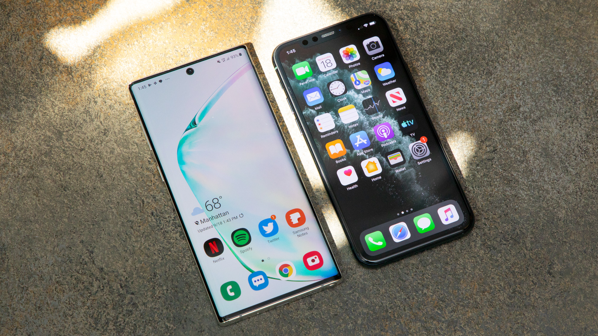 Samsung Note 10 vs iphone 11