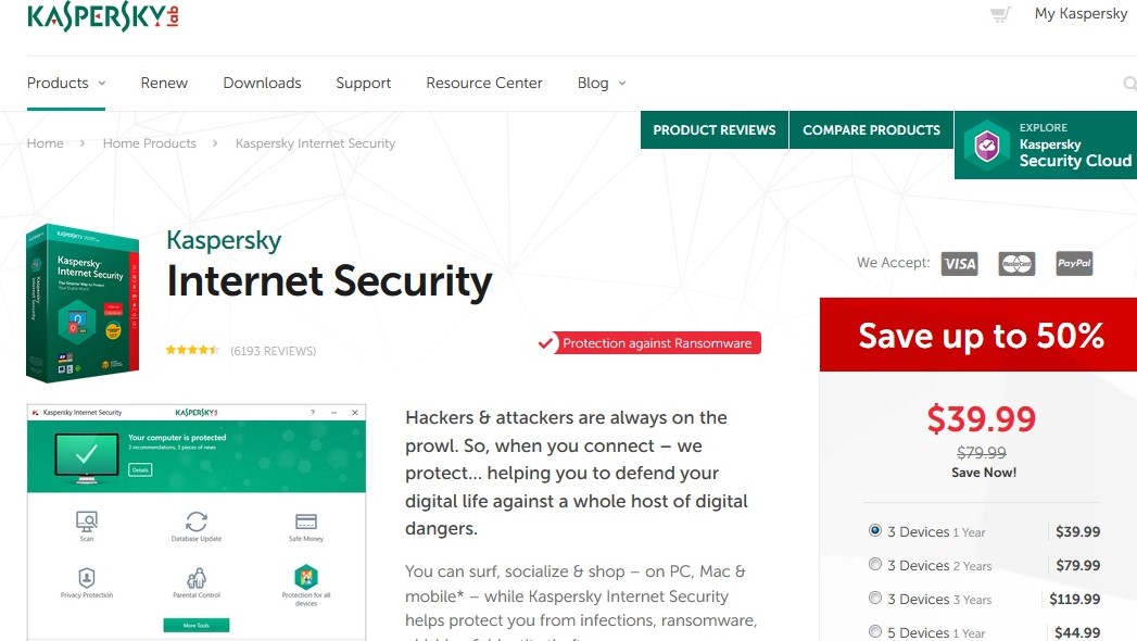 Kaspersky Internet Security 2018