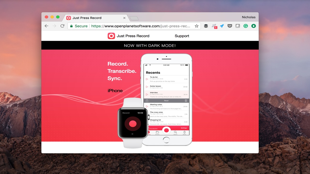 Just Press Record