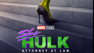 A close up of the She-Hulk poster