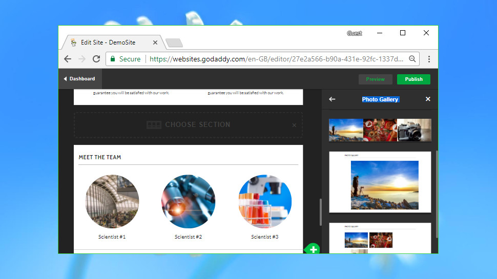 GoDaddy Website Builder