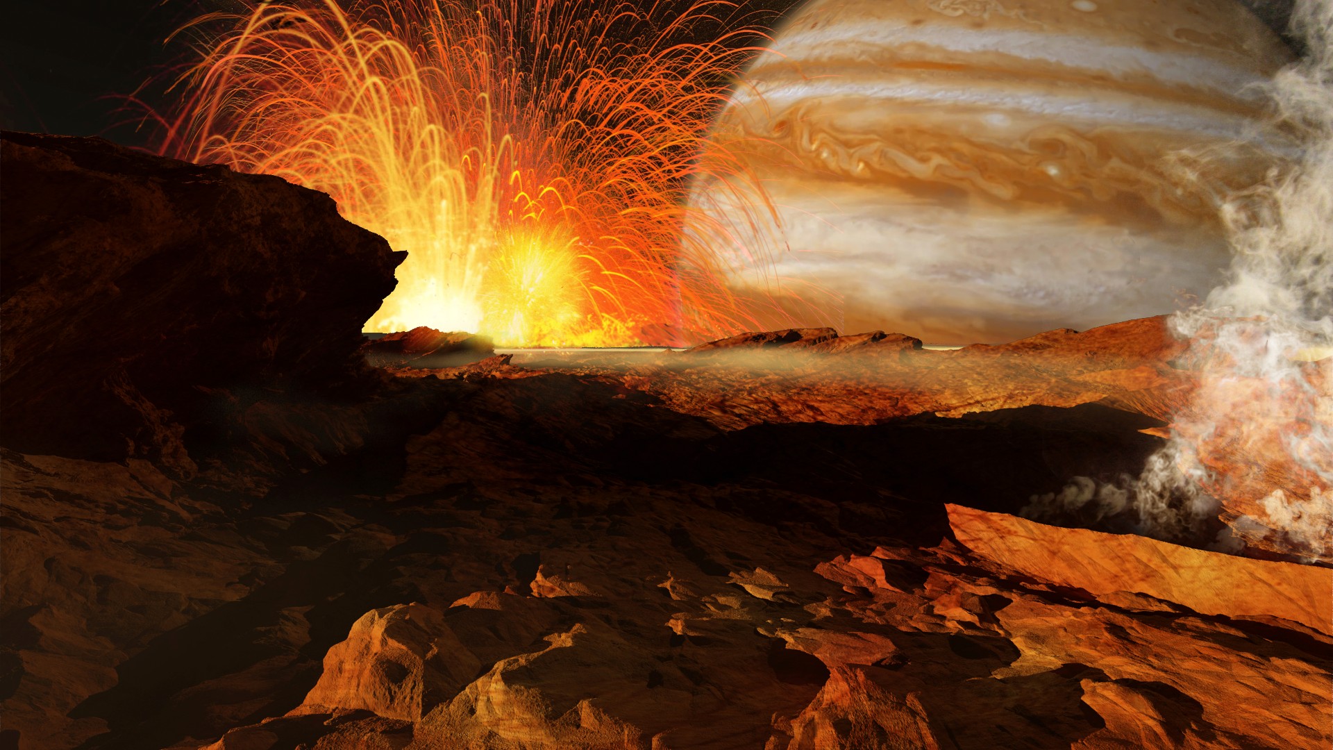 Massive, months-long volcanic eruption roils Jupiter's moon Io