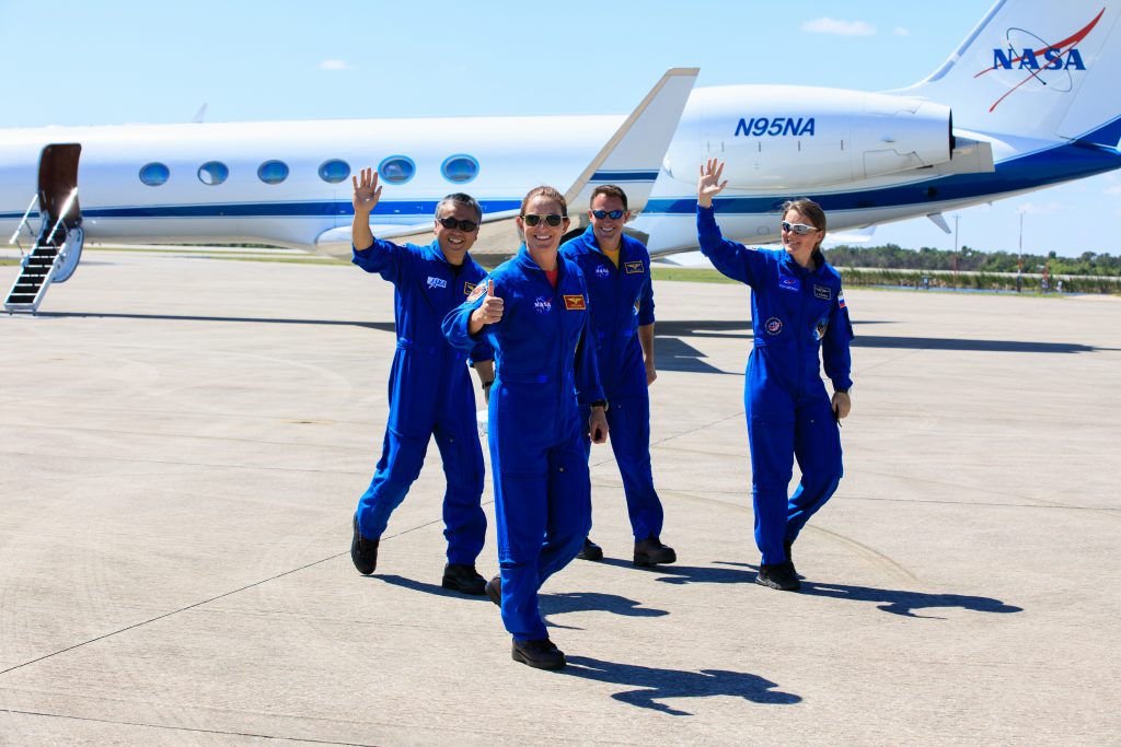 SpaceX Crew-5 astronauts arrive at launch site for Oct. 5 liftoff