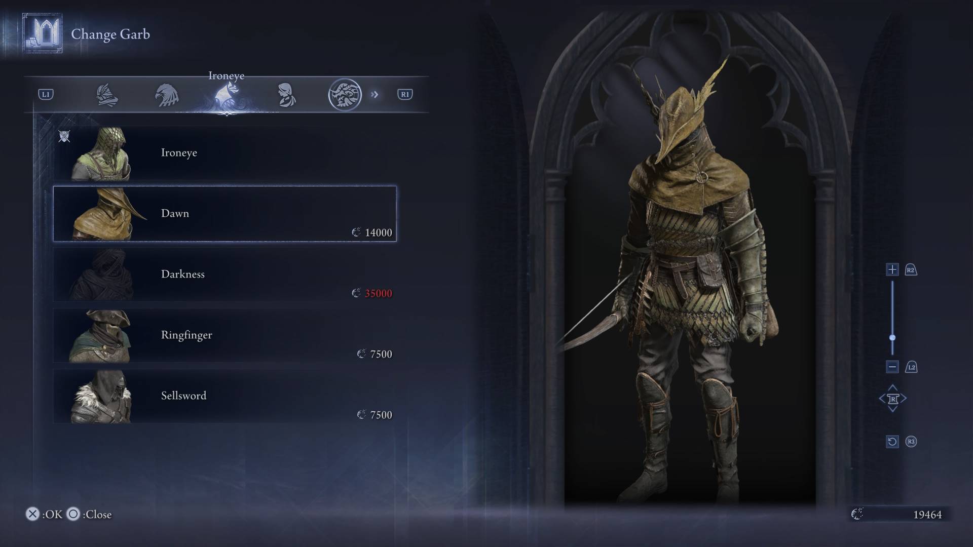 Elden Ring Nightreign skins dawn ironeye