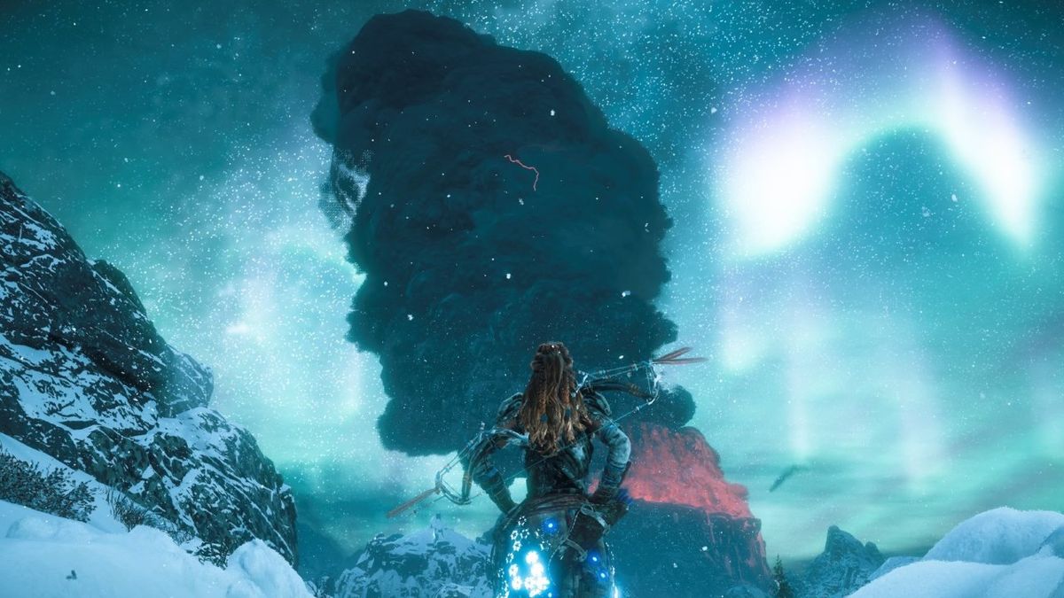 This Horizon: Zero Dawn smoke looks like Conan O'Brien and I'm freaking out a little