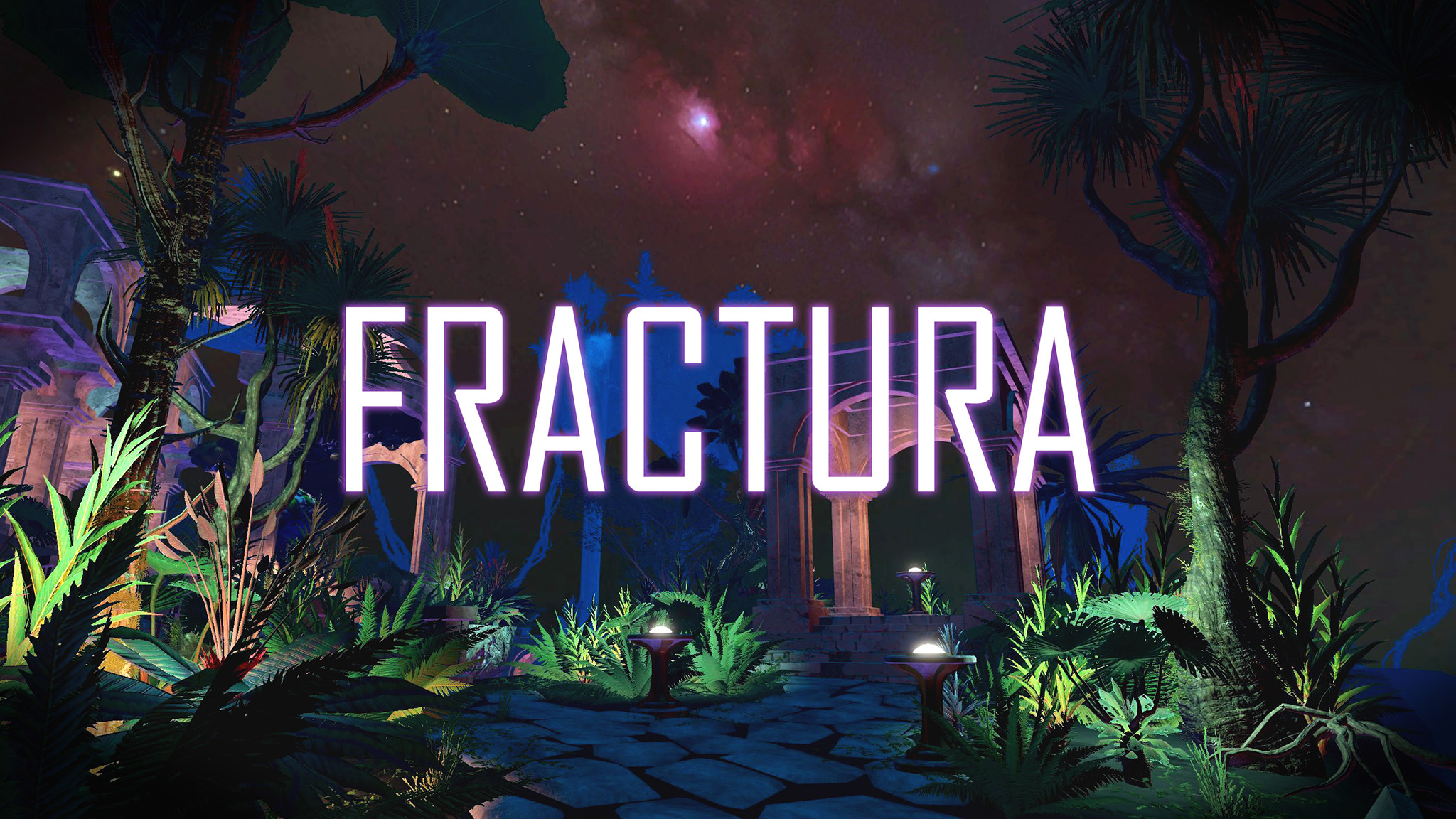 Images from Rec Room's generative AI-made Fractura room