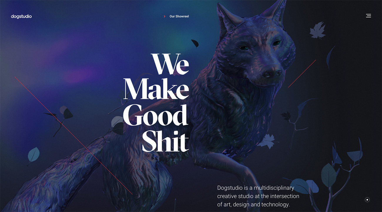 Parallax scrolling: DogStudio