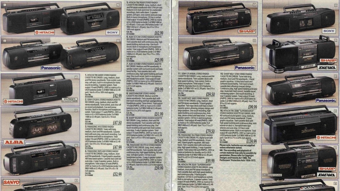 Argos radio cassette players