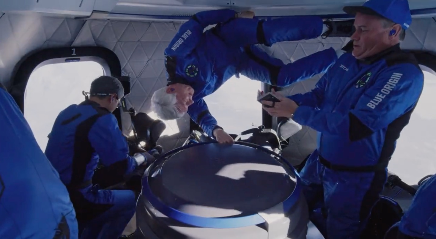 Blue Origin space tourist carries Ukrainian flag to final frontier thumbnail