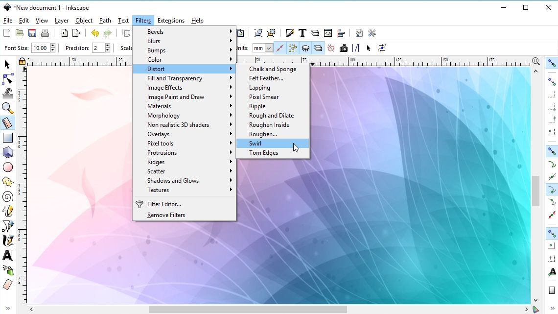 how to resize image in inkscape window