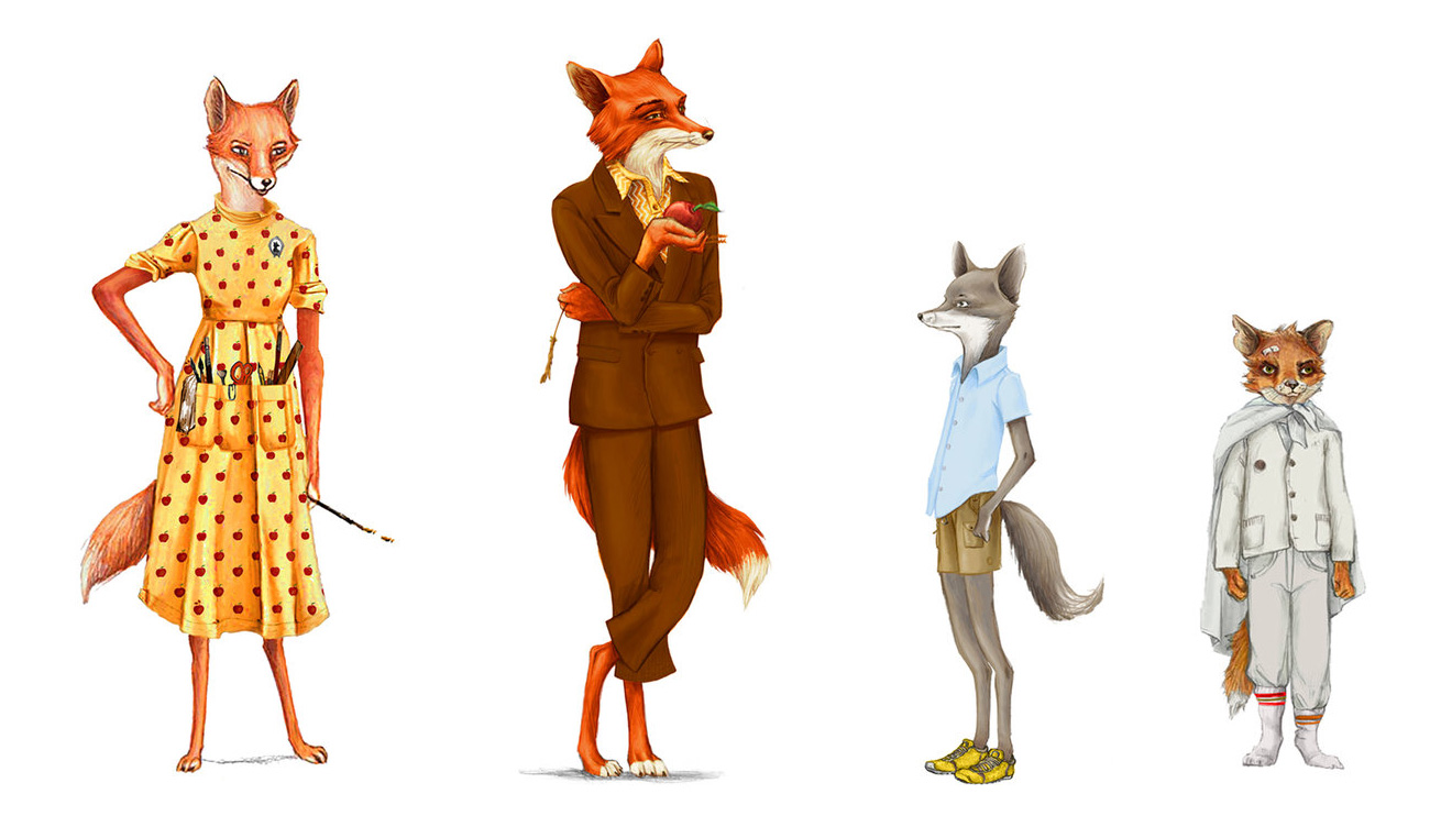 posture in foxes: character design