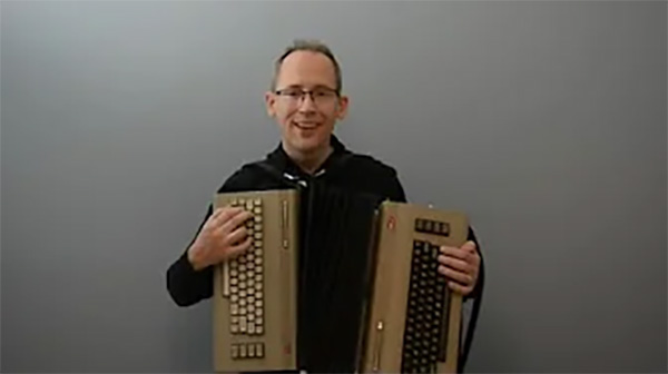 This accordion made out of two C64s is a chip tune delight