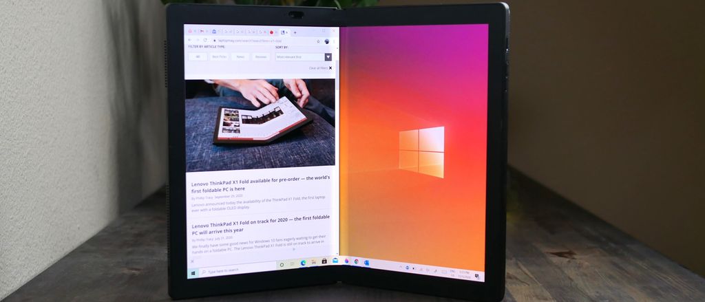 Lenovo Thinkpad X Fold Review The World S First Foldable Pc Laptop Mag