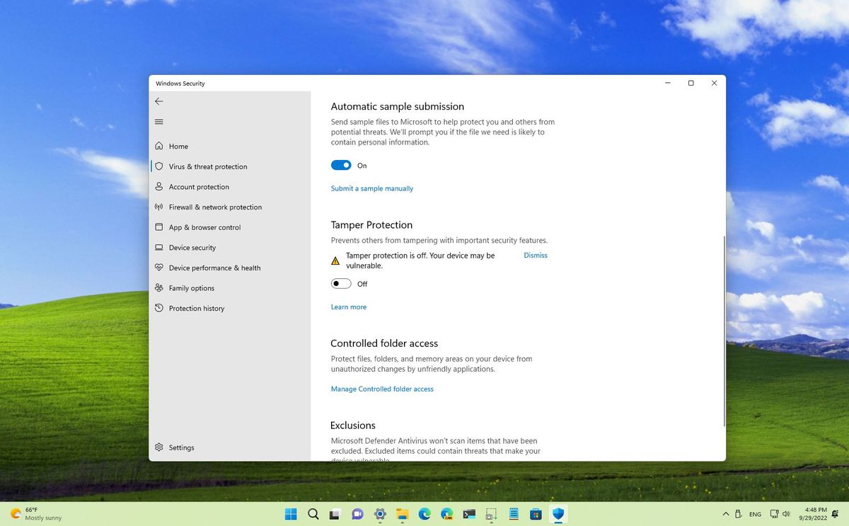 How To Disable Tamper Protection On Windows Windows Central