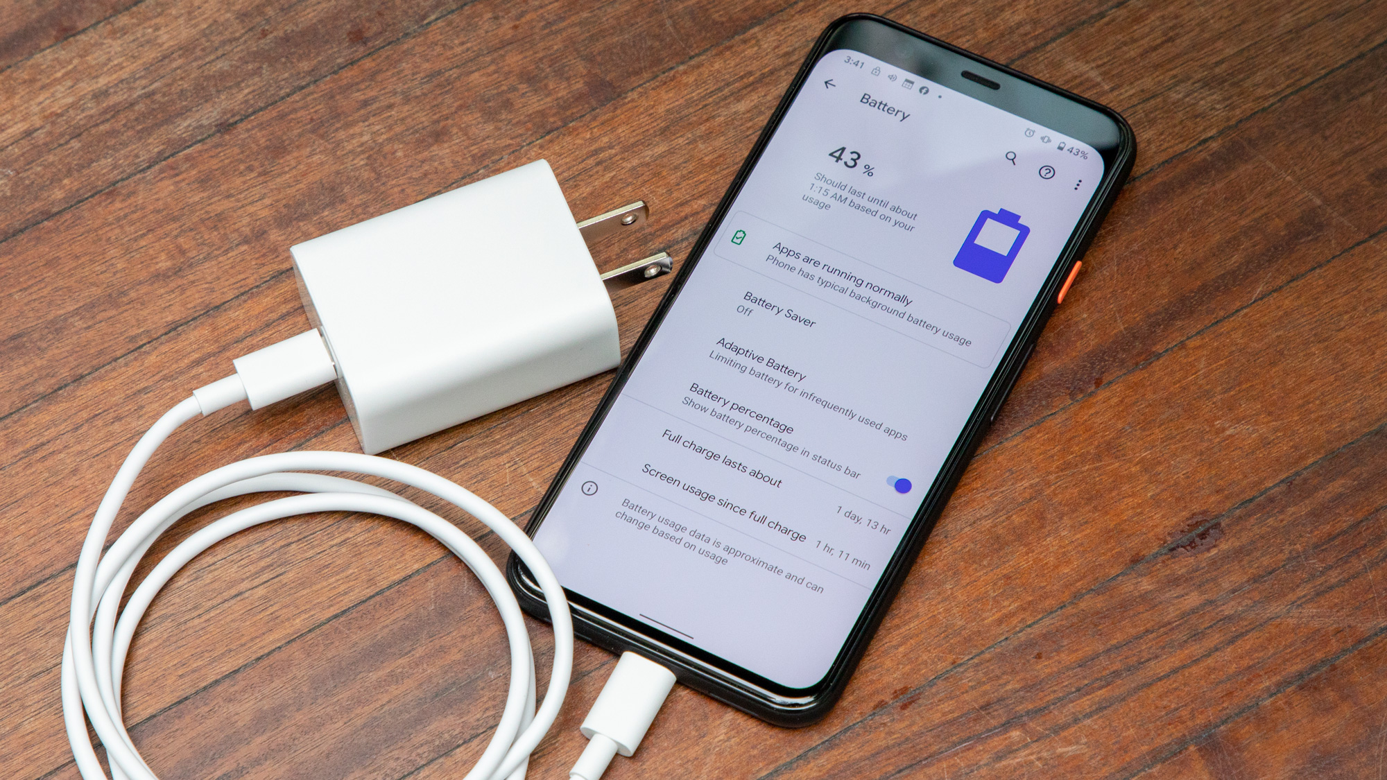 Google Pixel 4 battery life and charger