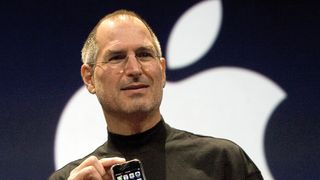 Steve Jobs presenting the original iPhone.