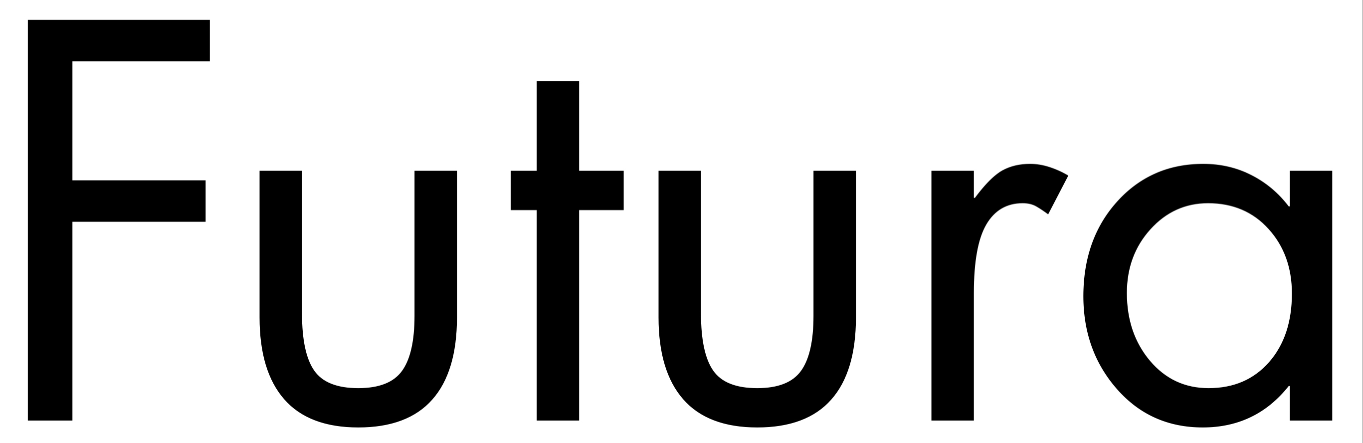 Futura typeface