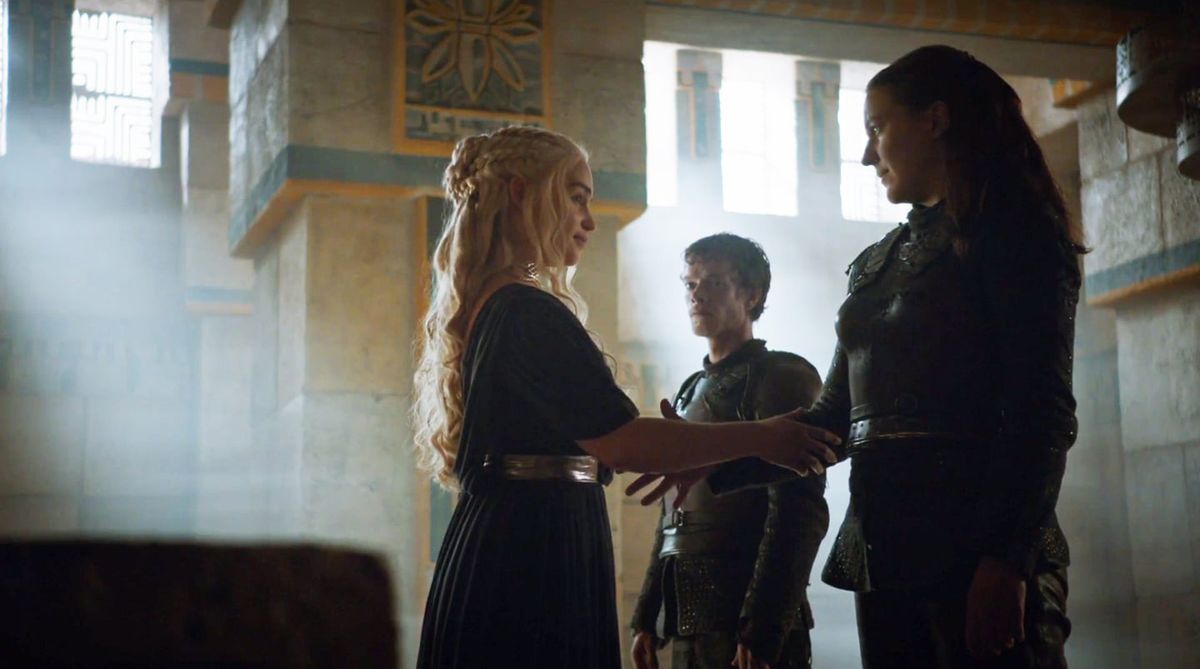 Game of Thrones actress says Daenerys and Yara's flirting wasn't scripted