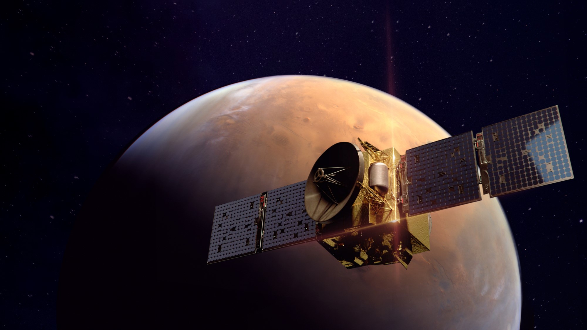 UAE's Hope Mars mission discovers patchy new aurora variety over Red Planet