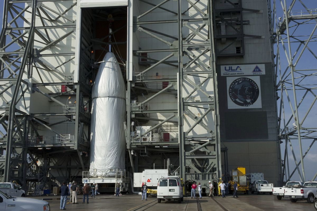 Photos Nrol Spy Satellite Launches Aboard Delta Heavy Rocket Space