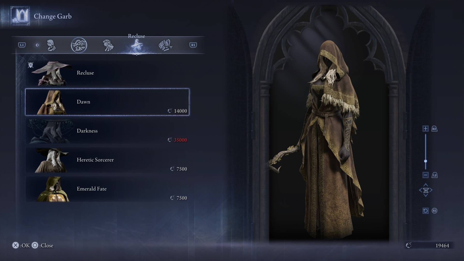 Elden Ring Nightreign skins dawn recluse