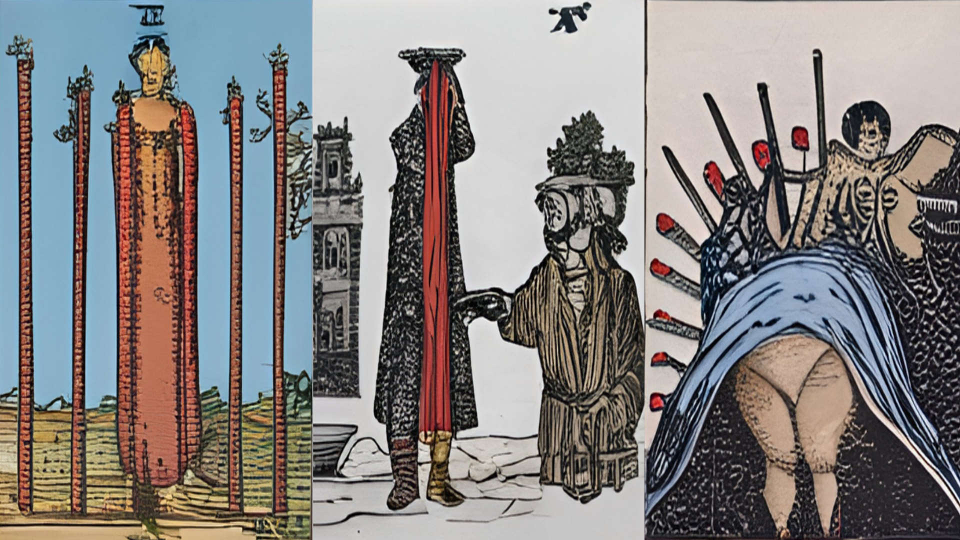  Artist uses AI to design terrifying, faceless, Bosch-style tarot cards. You okay, hun? 