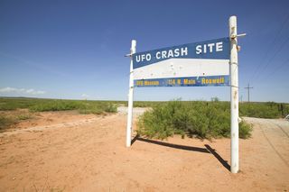 Roswell's 'UFO crash site' at the ranch in New Mexico