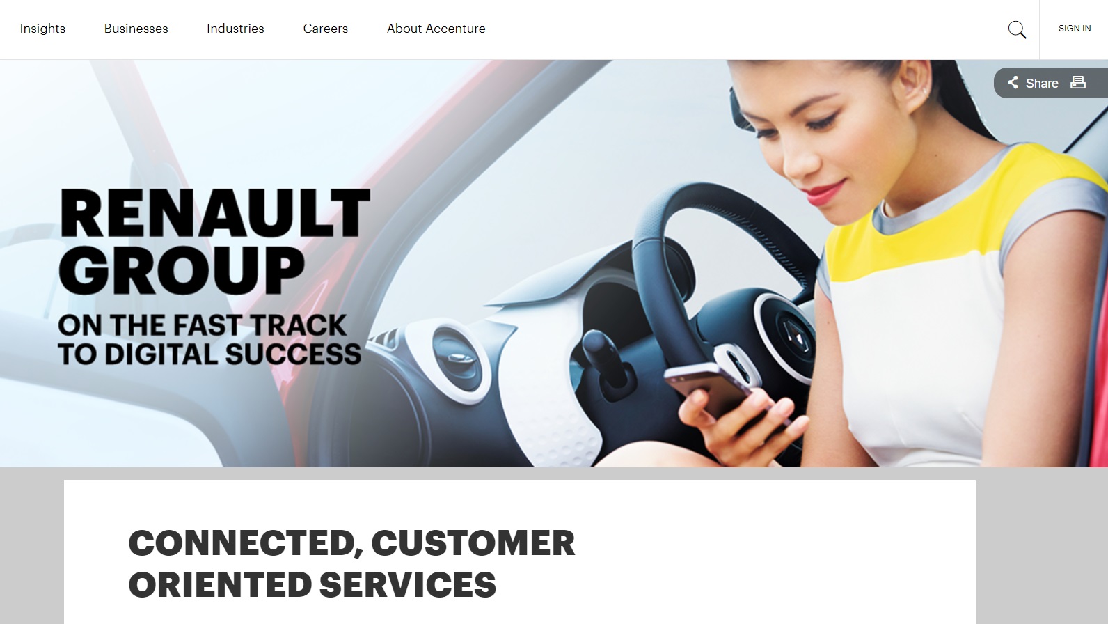 Renault home page