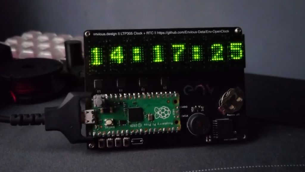 This Raspberry Pi Pico Clock Project Features A Custom Pcb Tom S Hardware