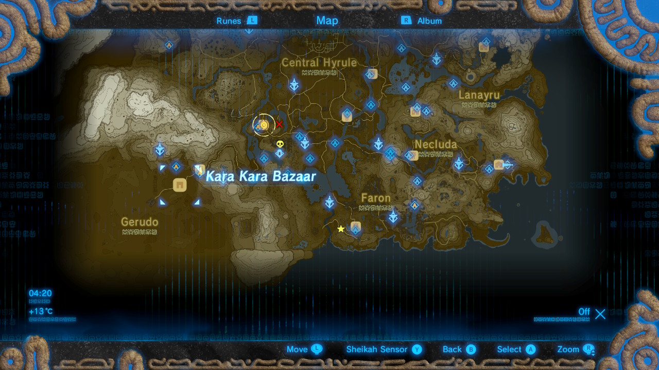 All Captured Memory Locations In BOTW