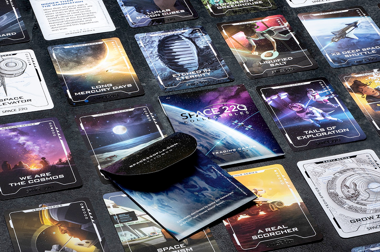Space 220 at Disney's Epcot serves up more space fact trading cards