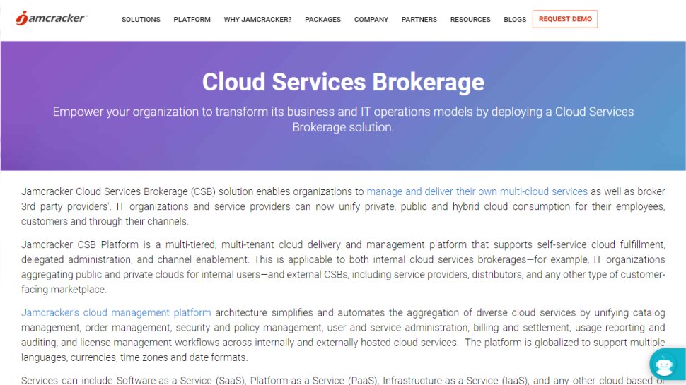 Jamcracker Cloud Services Brokerage