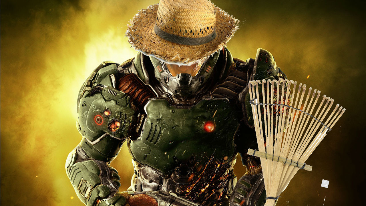 Wait, Doom has a farming simulator?
