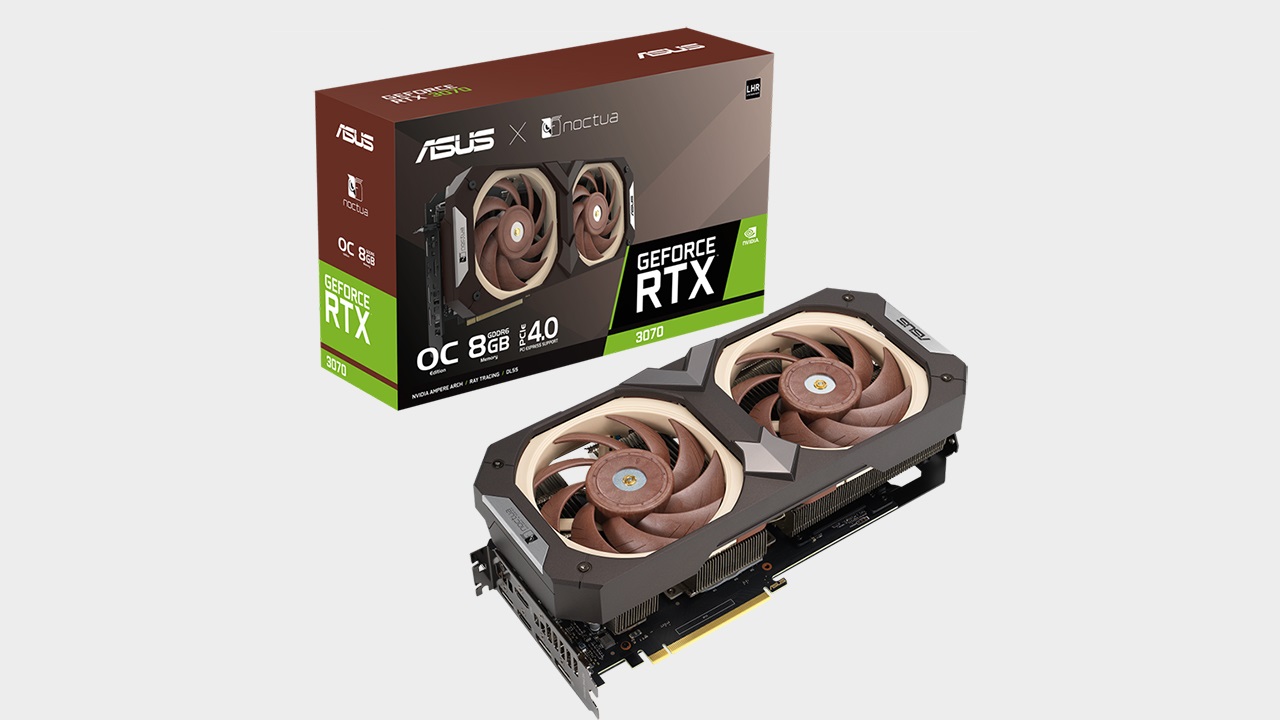  The Asus and Noctua Edition RTX 3070 seems like it's going to be as quiet as it is brown 