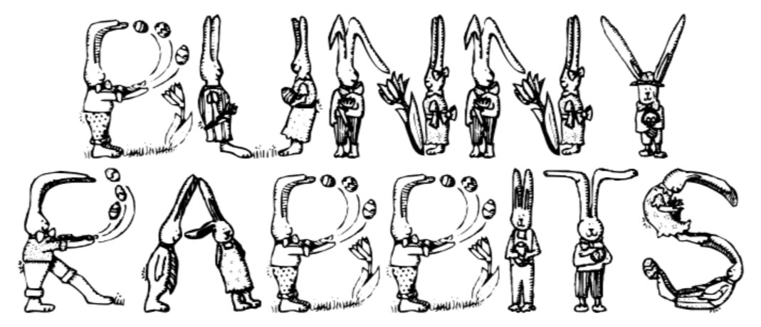8 free Easter fonts: Bunny Rabbits