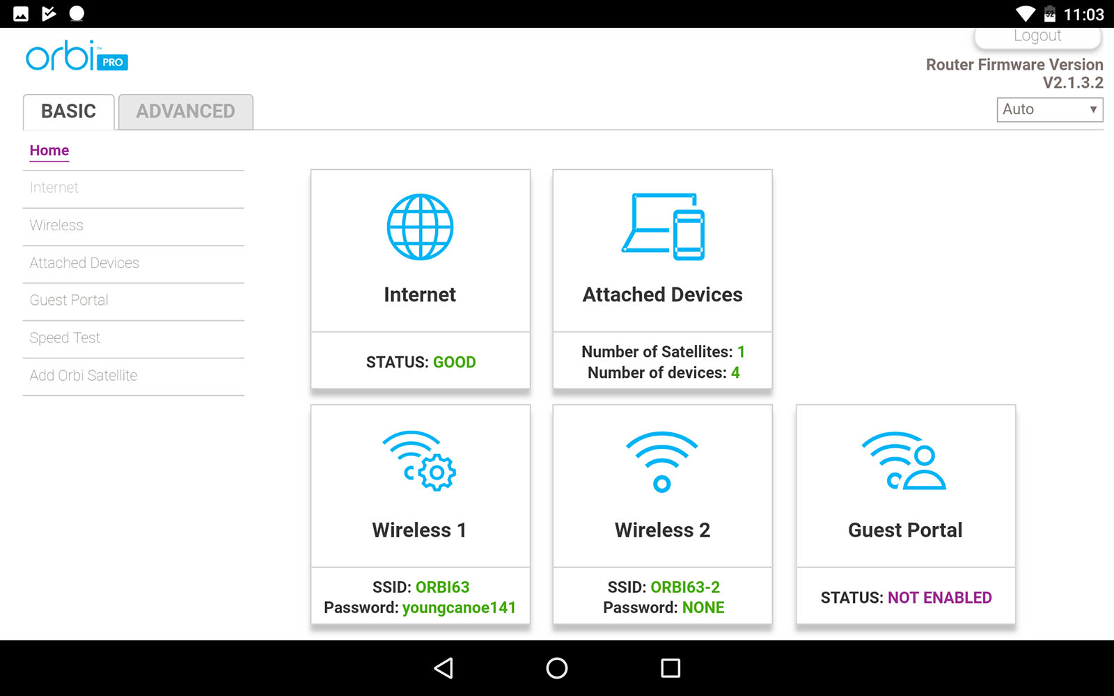 Netgear Orbi Pro software