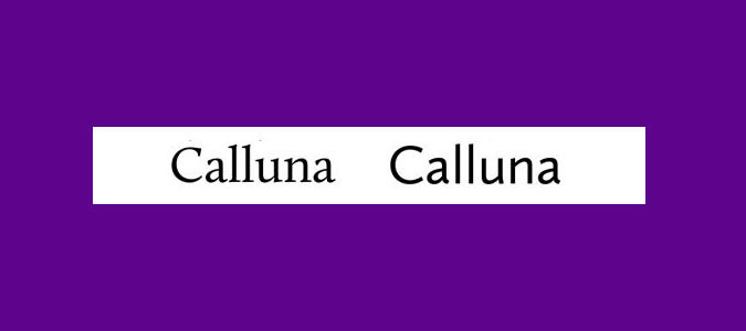 Calluna and Calluna Sans font pairings