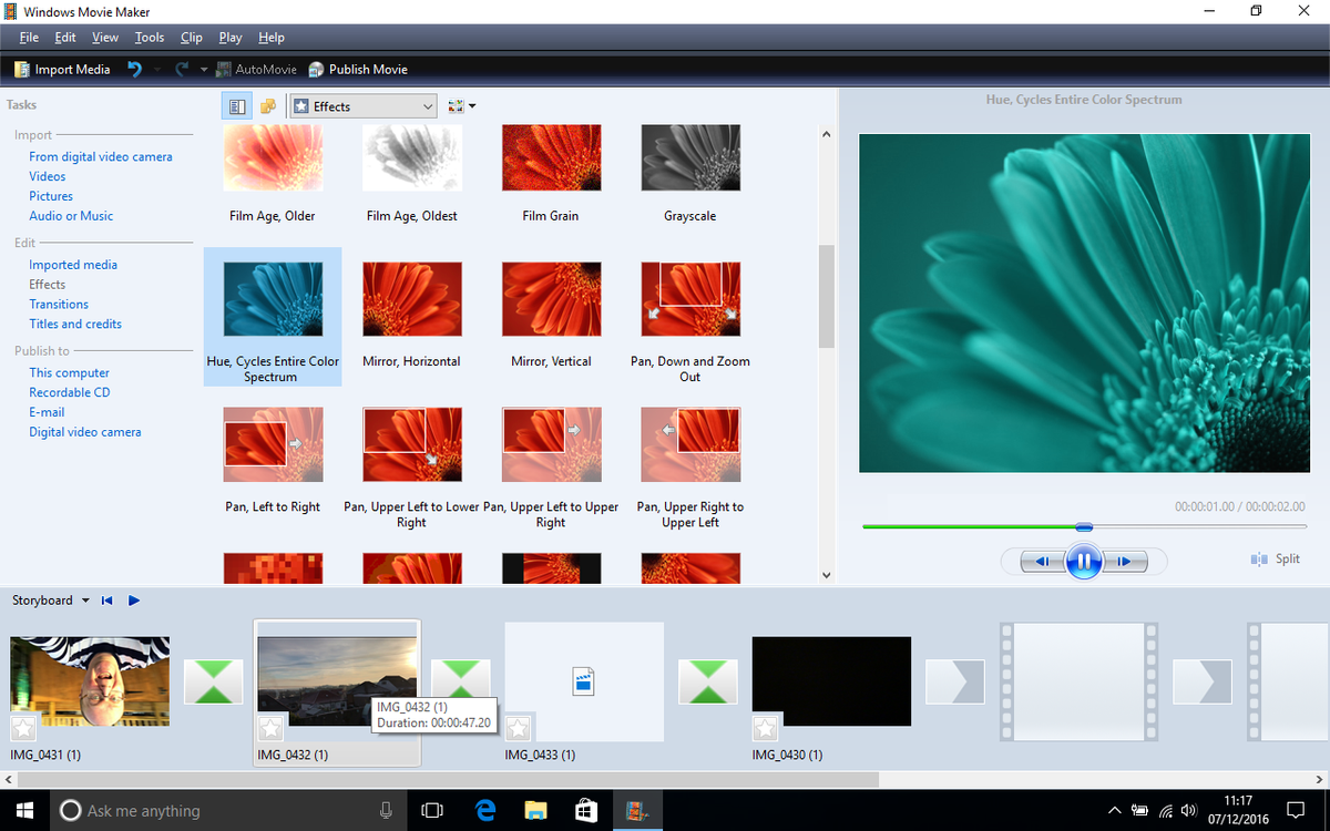 microsoft video editor windows 7